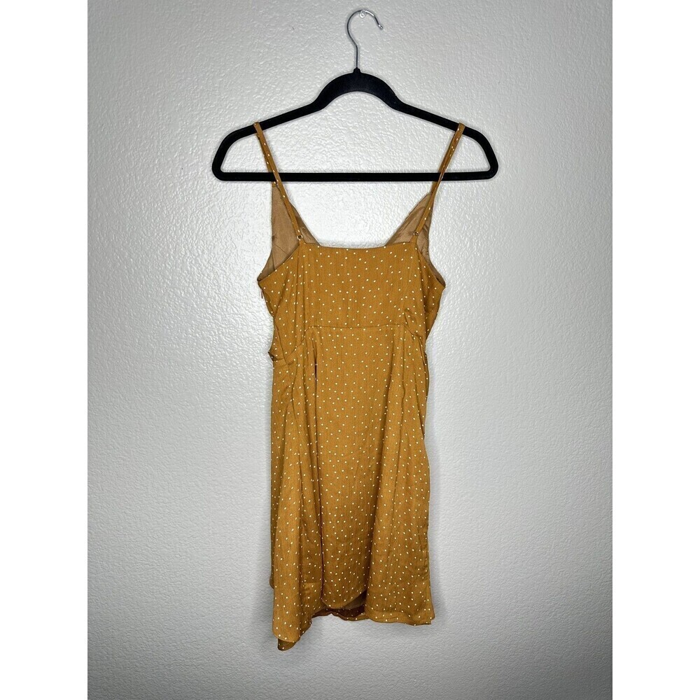 Lulus Dress Womens Small Polka Dot Wrap Mini Ruched Adjustable Straps Summer Par - Picture 8 of 8